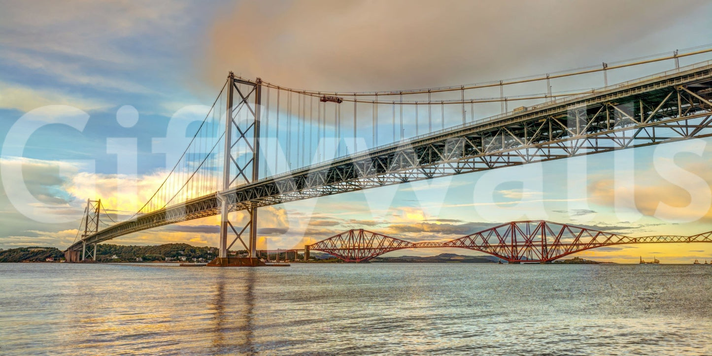 Horizon Bridging Sky civil works wall mural scenery shot