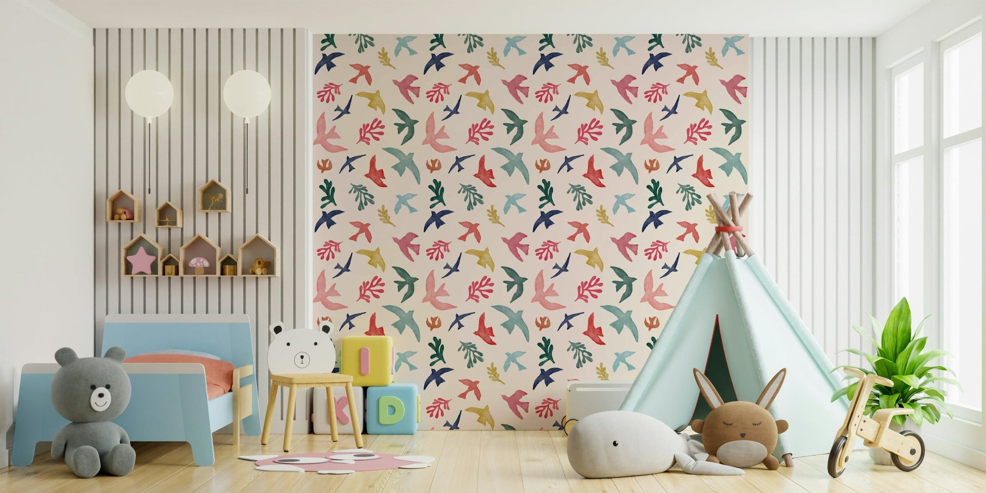 Bright Freedom Birds Wallpaper⁠