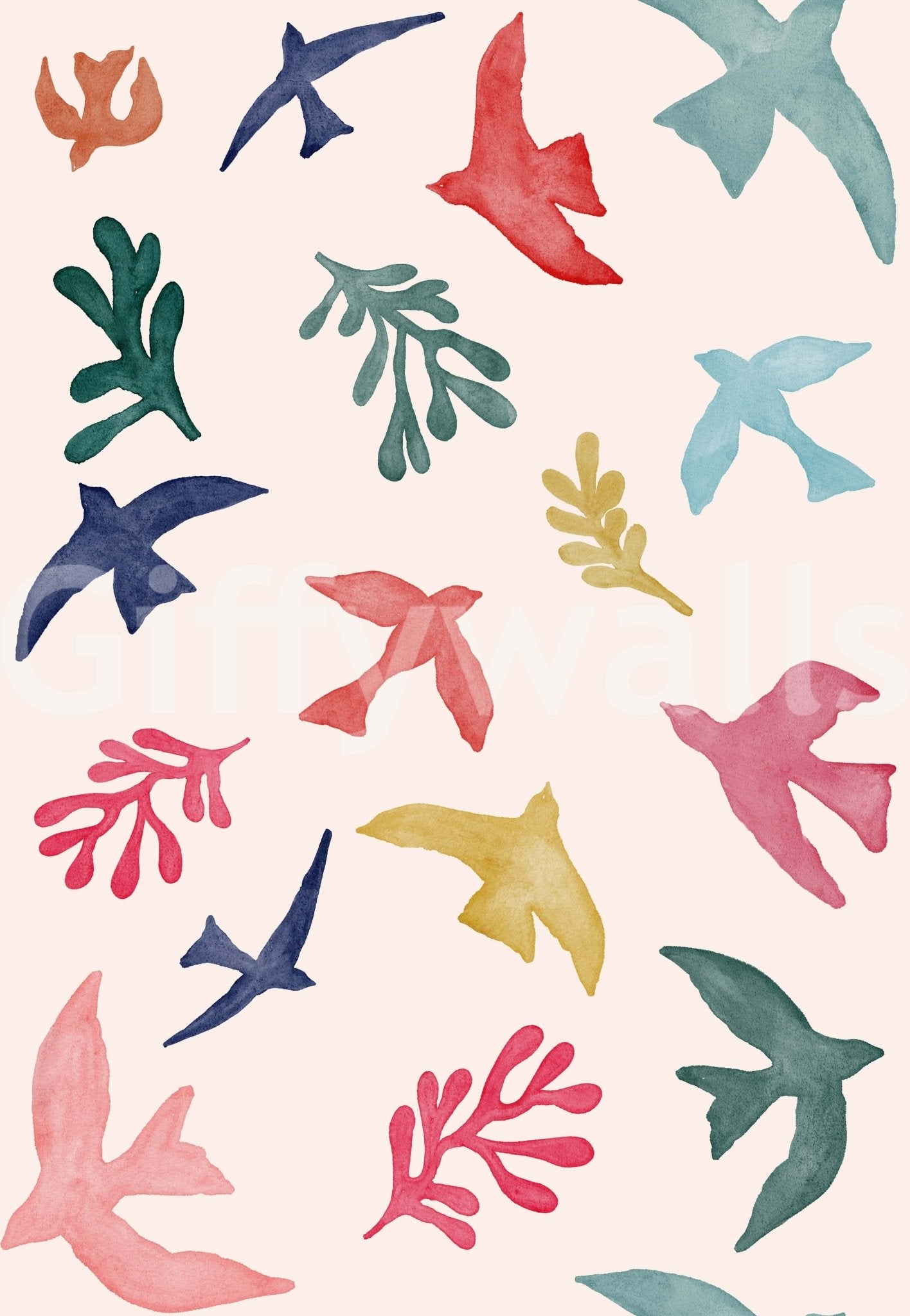 Bright Freedom Birds Wallpaper⁠