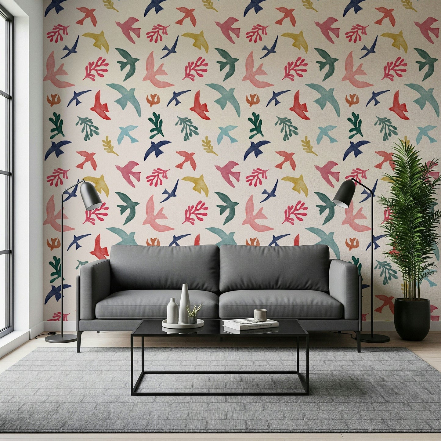 Bright Freedom Birds Wallpaper⁠