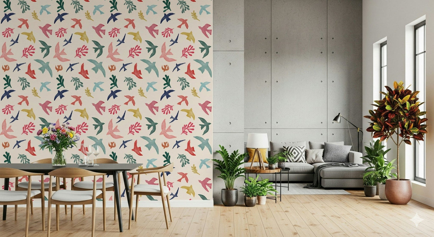 Bright Freedom Birds Wallpaper⁠