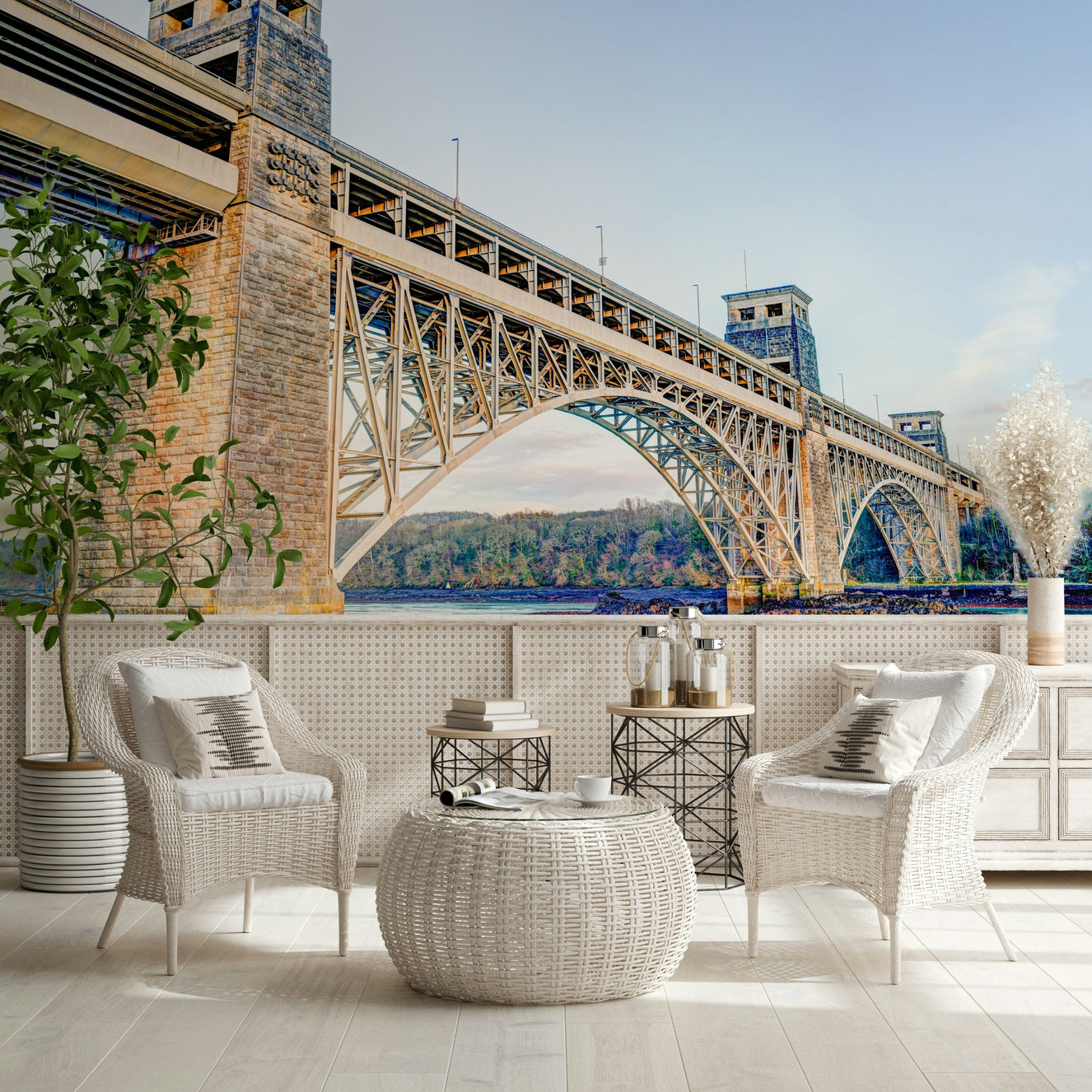 Britannia Bridge View Wall Mural