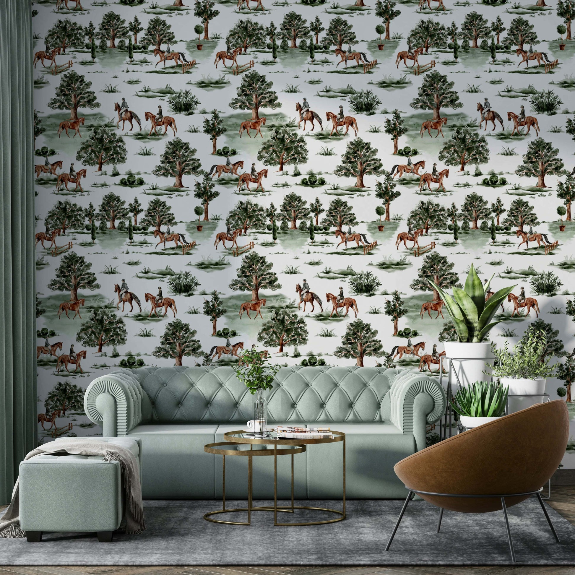 Wallpaper for a study or entryway.

