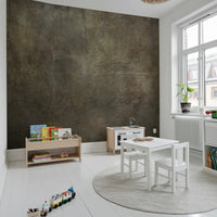 Bronze Paper Collage Wall Mural