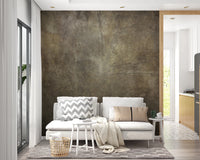 Bronze Paper Collage Wall Mural