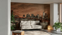New York skyline at twilight wallpaper
