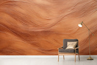 Artistic brown abstract mural wallpaper for stylish interiors