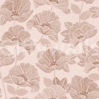 A decorative wall covering with a repeating motif.

