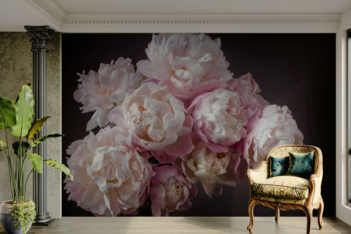 Detailed floral textures.

