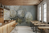 Soft floral wallpaper for bedrooms
