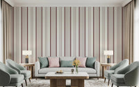 Burgundy Stripe Wallpaper⁠
