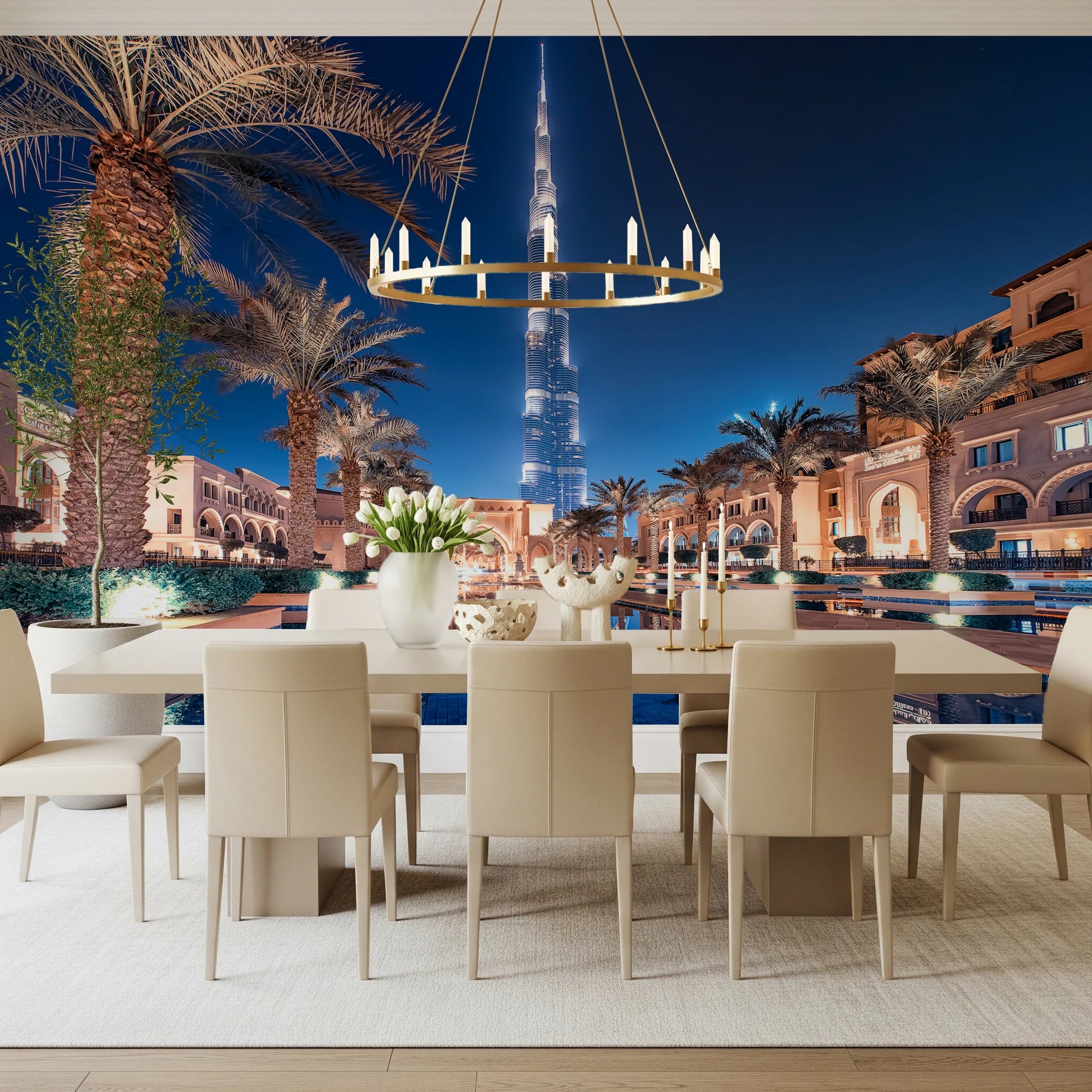 Burj Reflection Wall Mural