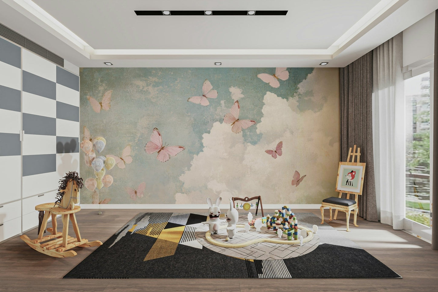 Pattern with a charming and artistic feel.

