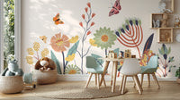 Elegant butterfly theme wallpaper for walls