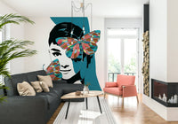 Butterfly Muse Wall Mural