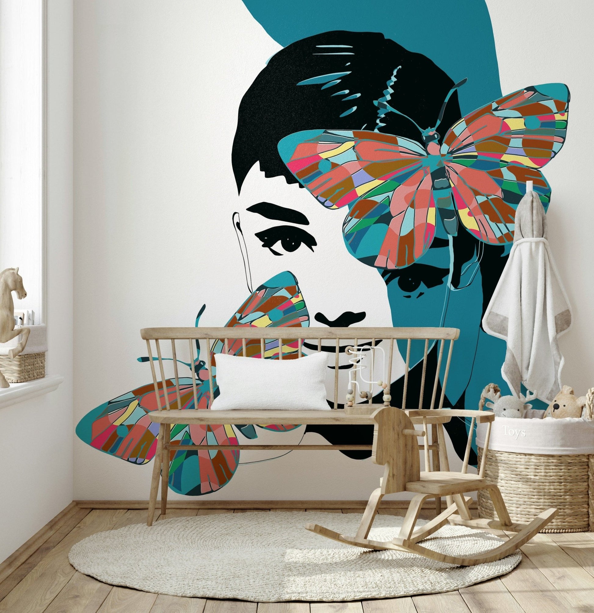 Butterfly Muse Wall Mural