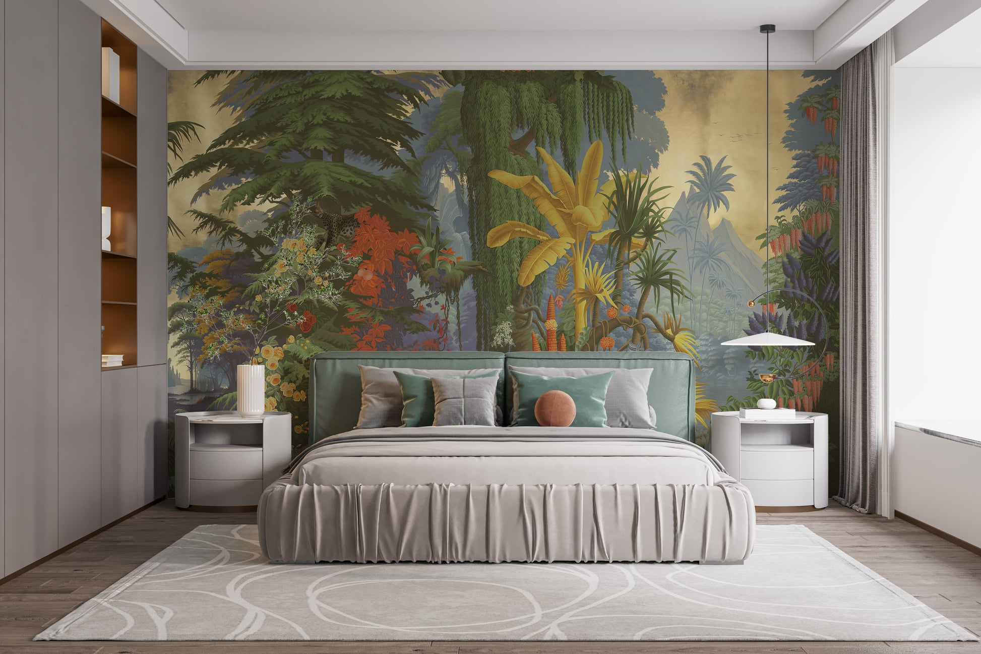Vibrant Jungle Wall Mural - Giffywalls