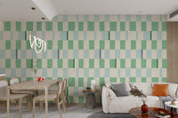 Sophisticated verdant breeze wallpaper for peaceful interiors.

