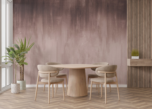 Soothing Brown Ombre Mural adds warmth to cozy kids rooms.