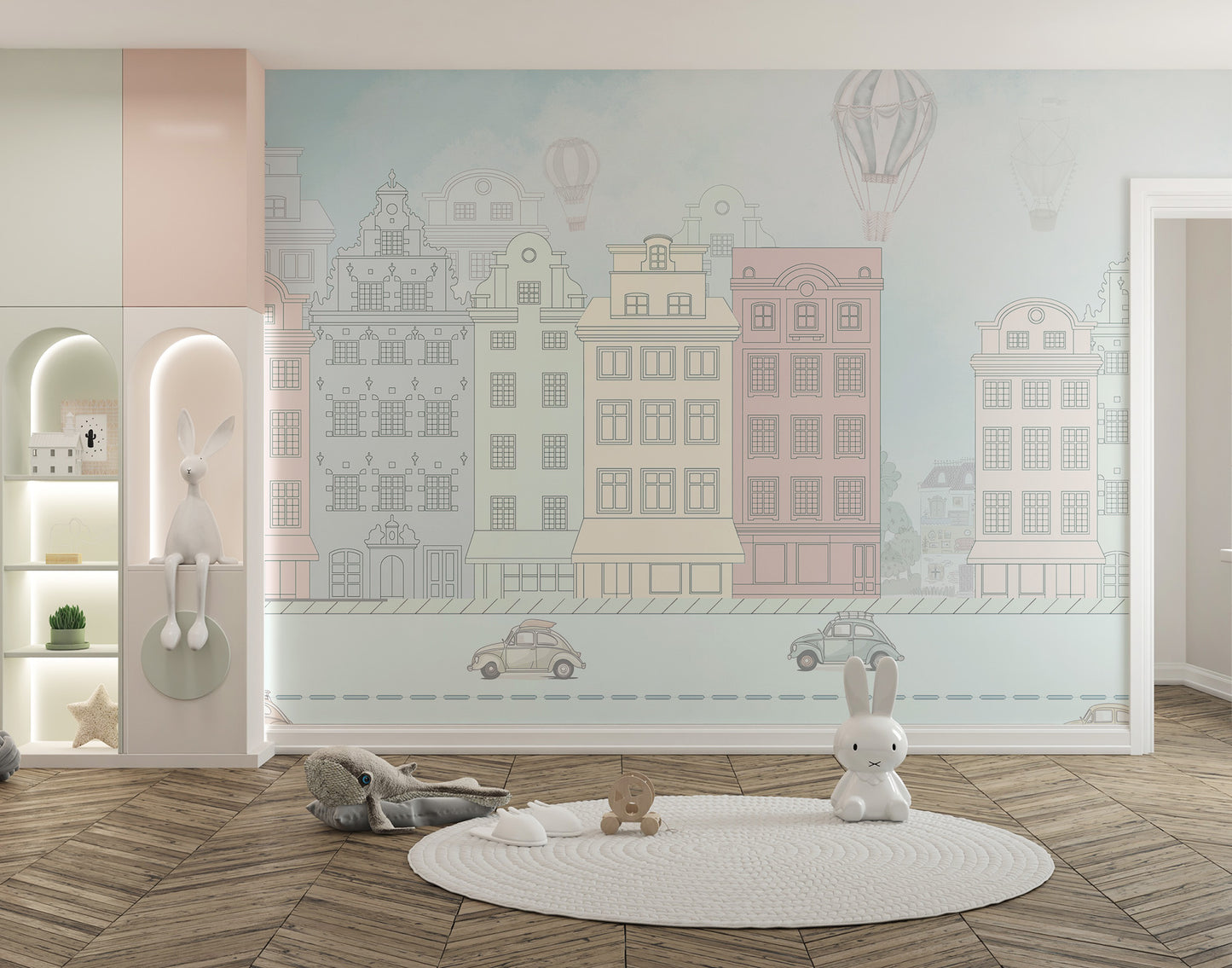 Vintage Boulevard Wallpaper Mural - Giffywalls