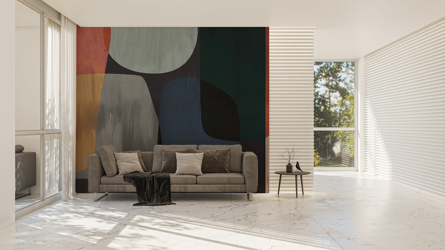 Watercolour Abstract Wall Mural - Giffywalls