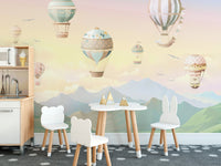 Watercolor Hot Air Balloons Wallpaper - Giffywalls