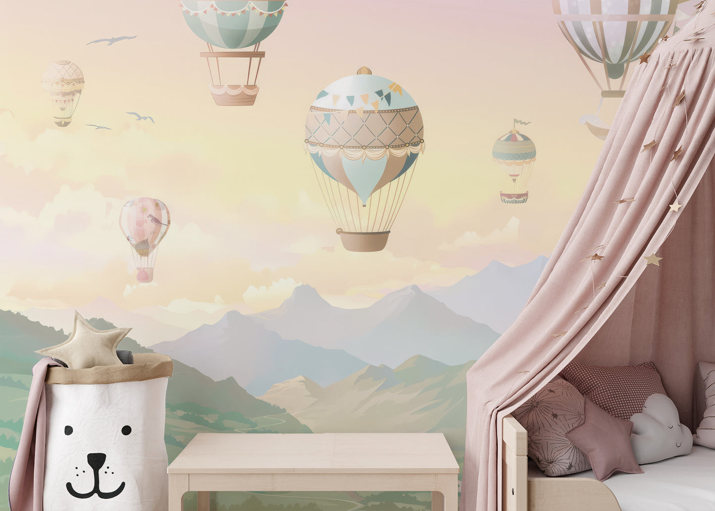 Watercolor Hot Air Balloons Wallpaper - Giffywalls