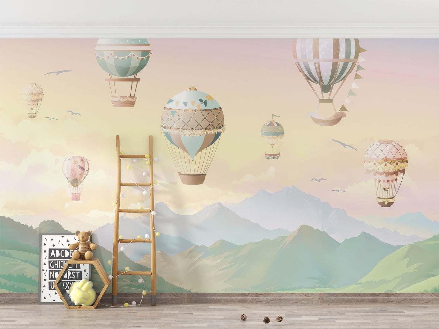 Watercolor Hot Air Balloons Wallpaper - Giffywalls