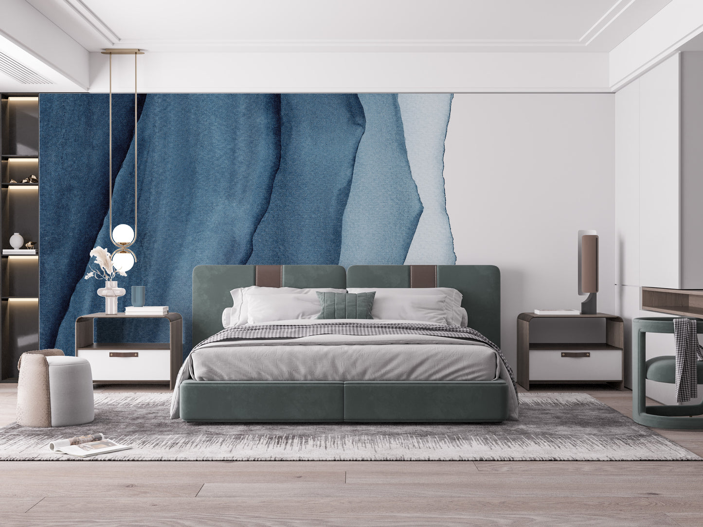 Watercolor Layers Reusable Wallpaper