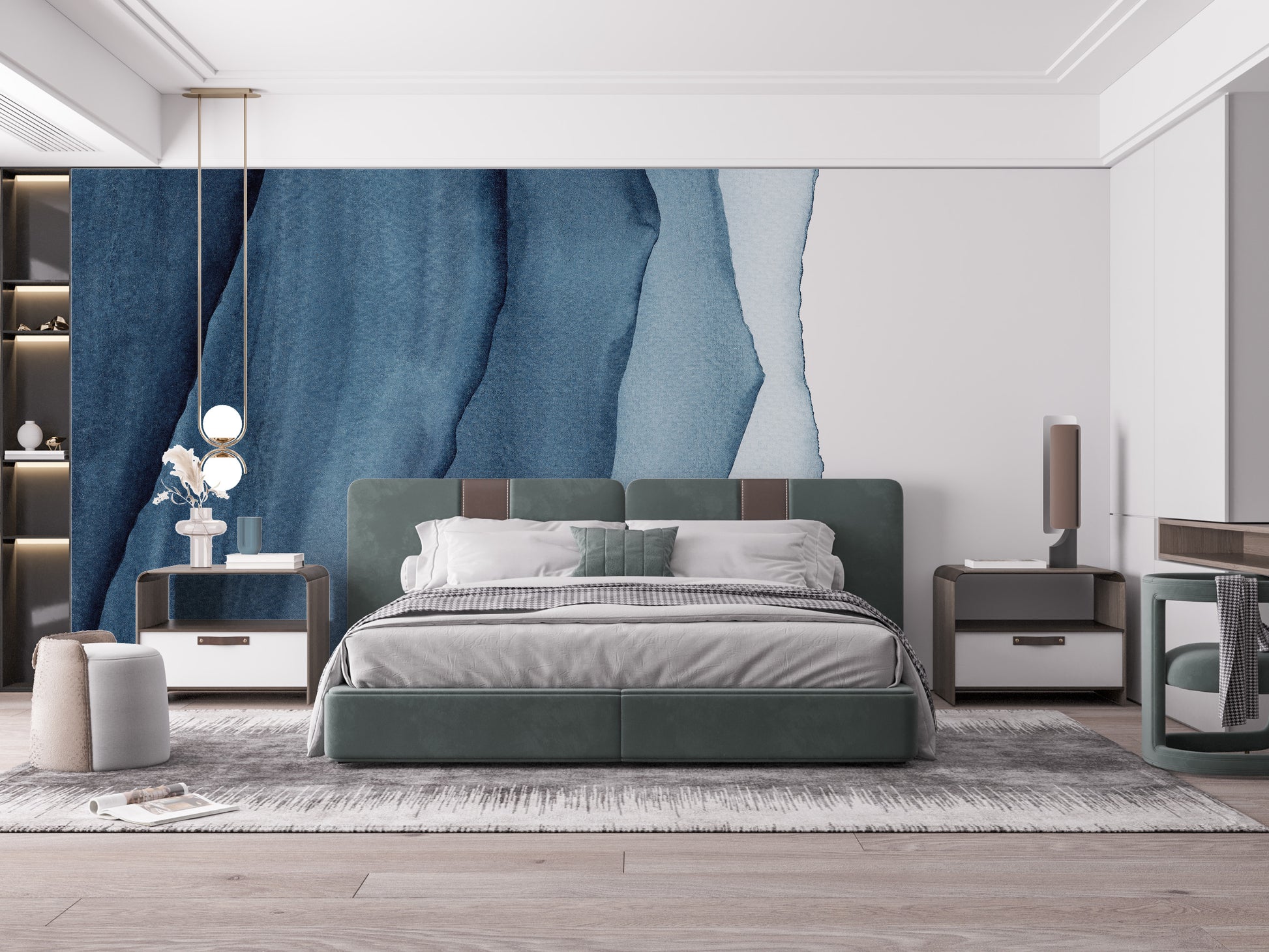 Watercolor Layers Reusable Wallpaper