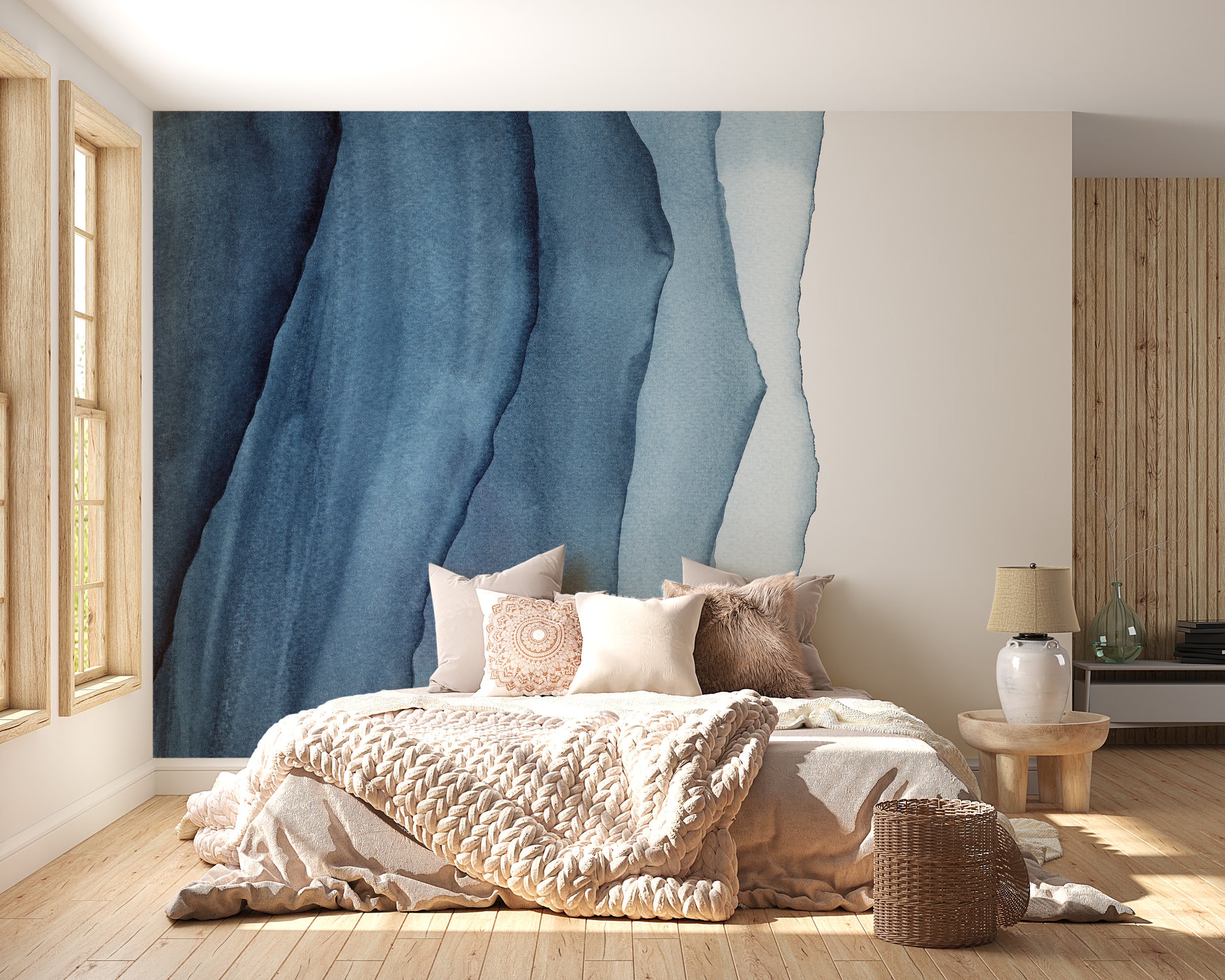 Watercolor Layers Wallpaper Mural