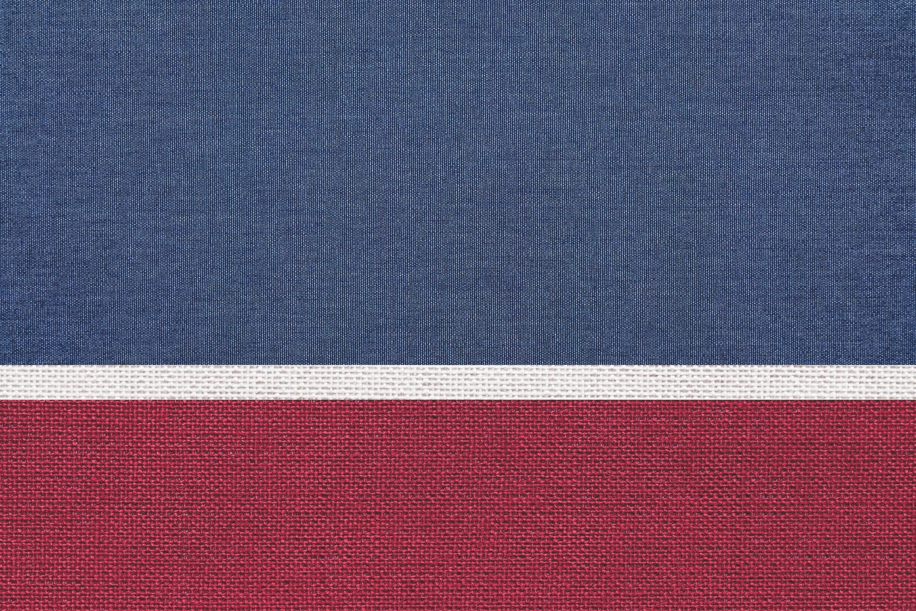 Blue & Red Fabric Texture Wallpaper Mural in your room — zoomed