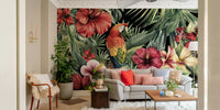 Classic tropical flower wallpaper for walls

