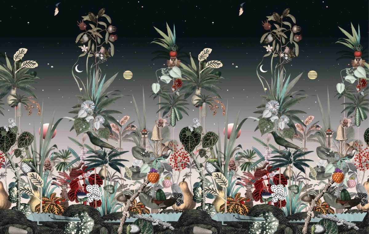 Midnight Botanic Wall Mural