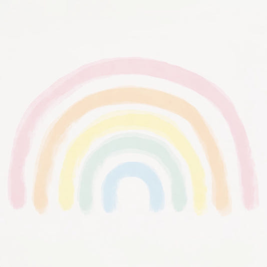 Pastel Rainbow Wall Mural