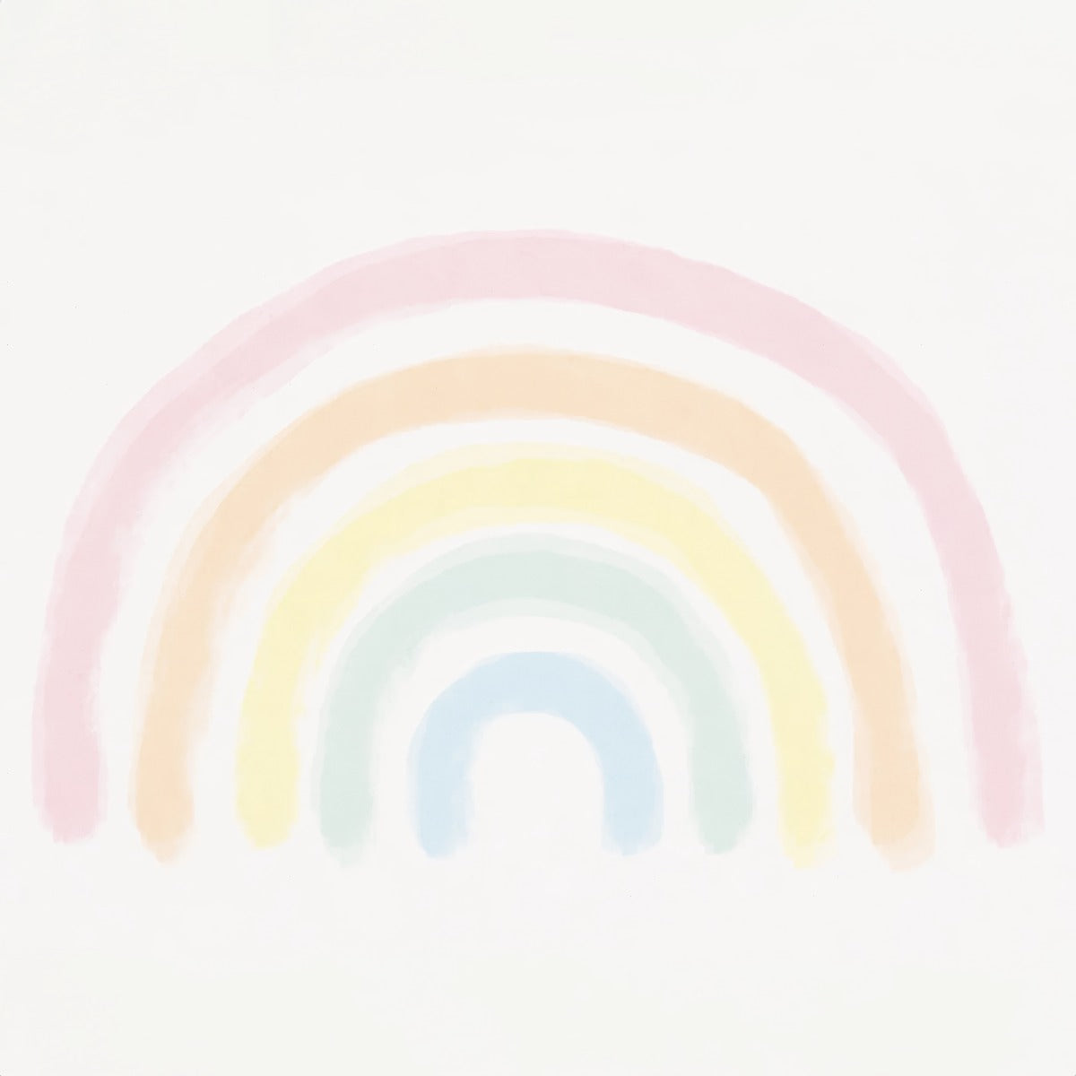 Pastel Rainbow Wall Mural in your room