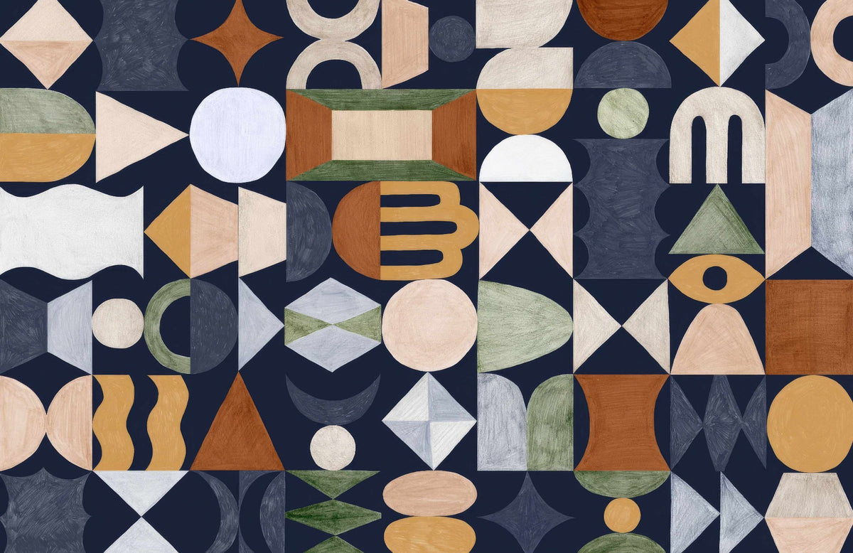 Mosaic Echoes Wall Mural in your room