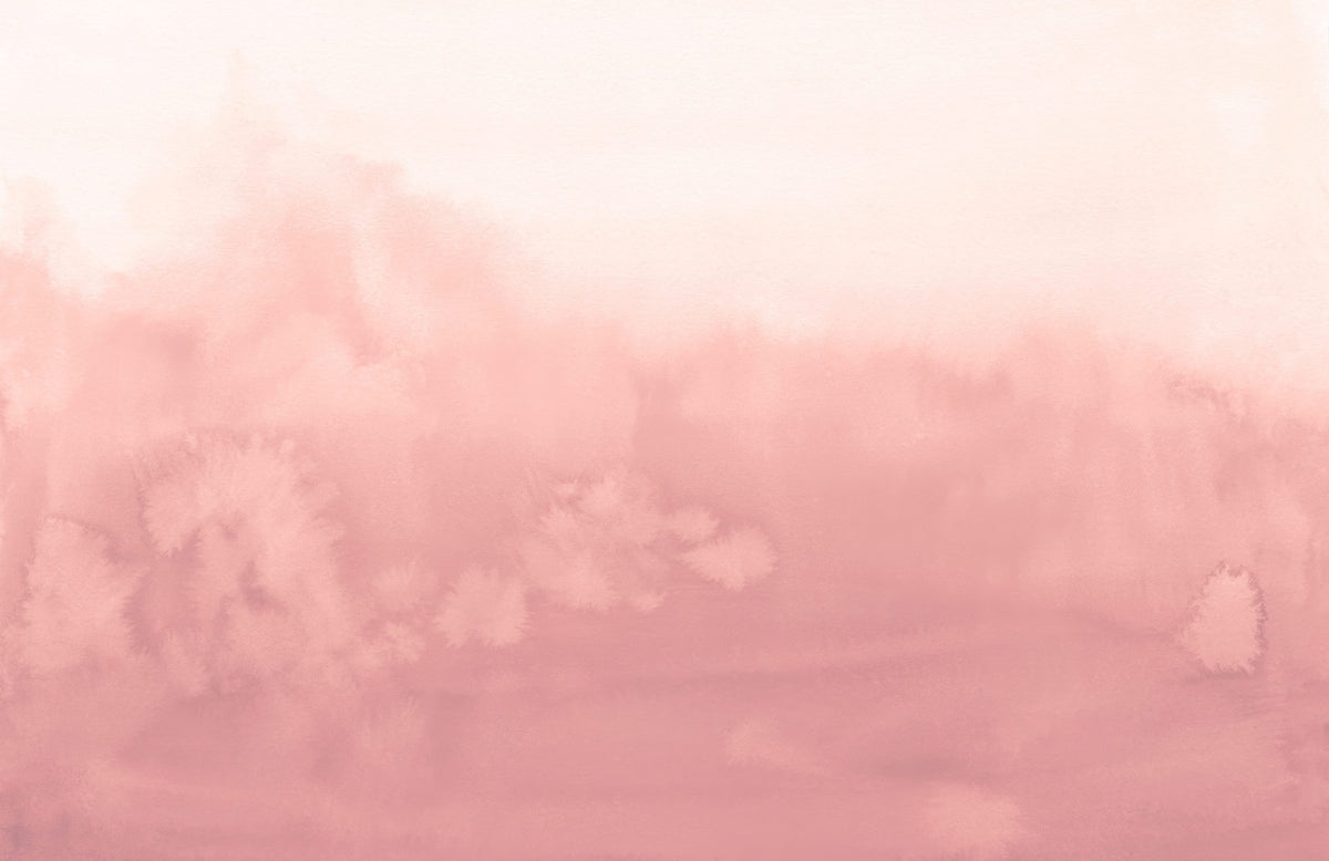 Pink Watercolor Ombre Wall Mural in your room — zoomed