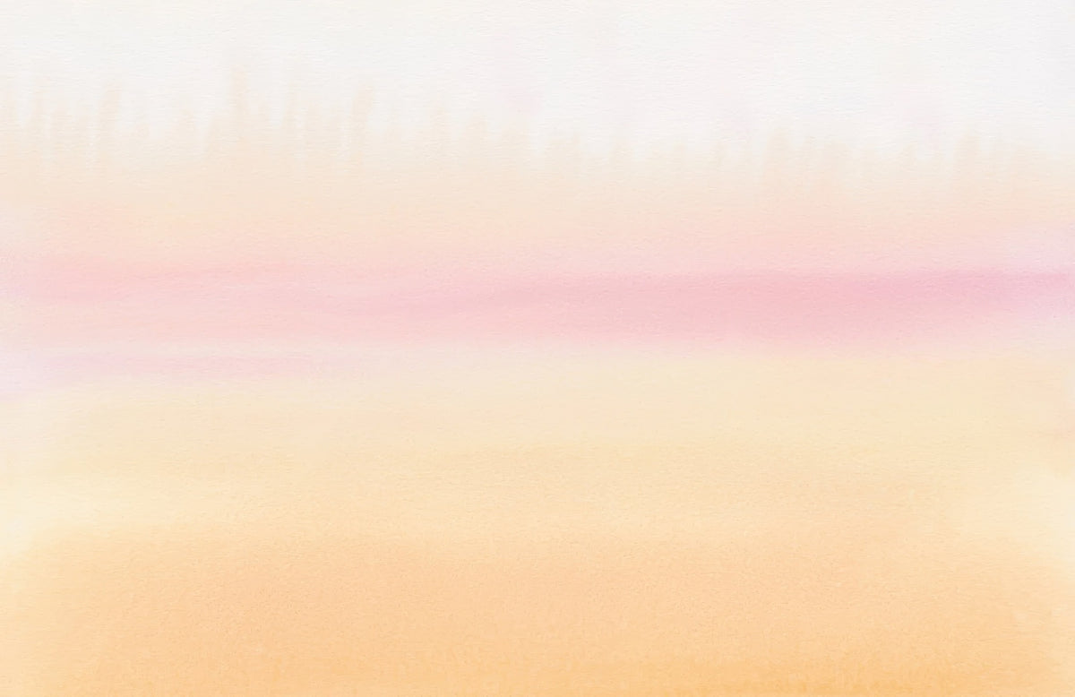 Sunset Watercolor Ombre Wall Mural