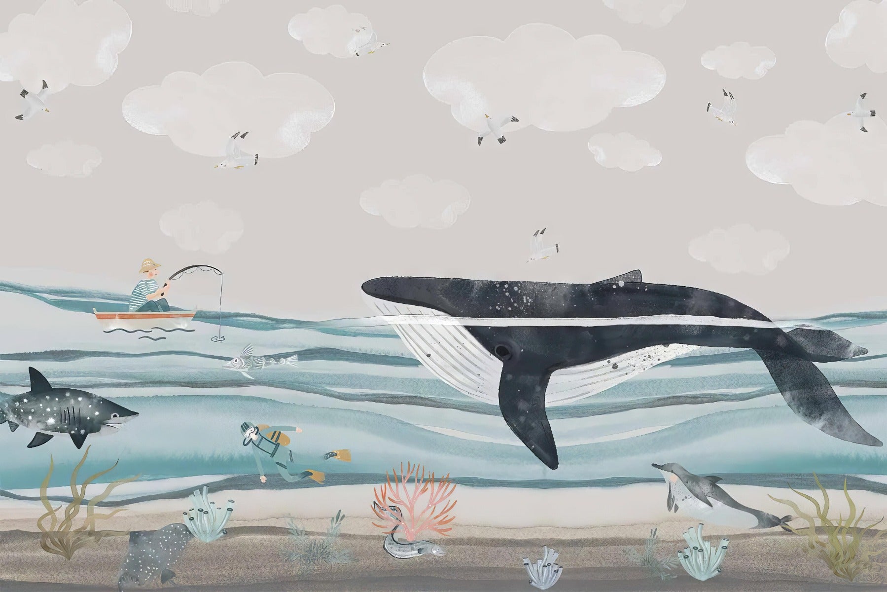 Whale Shark Wallpaper Mural