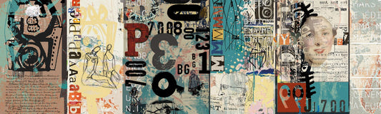 Retro Collage Wallpaper Mural
