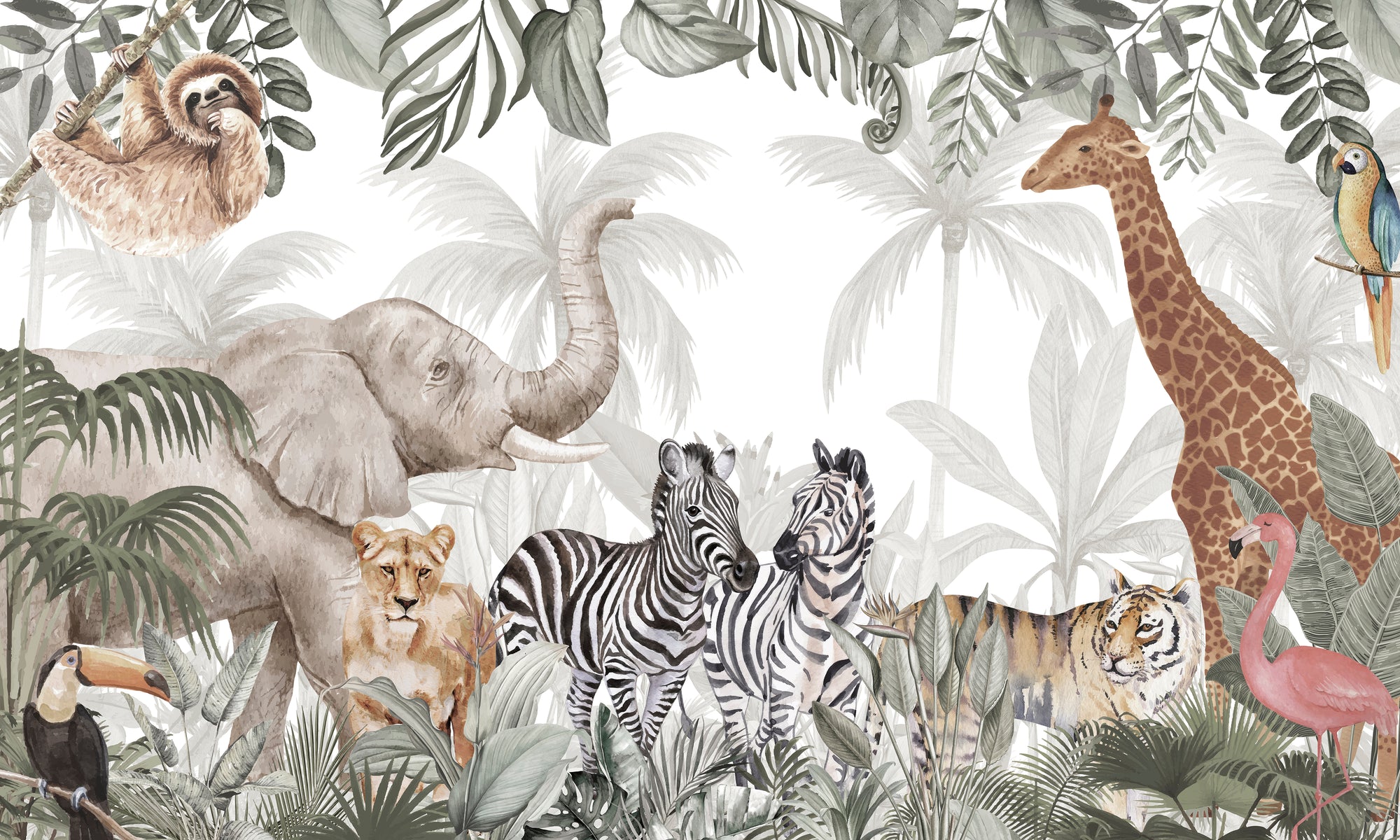 Animal Forest Wall Mural