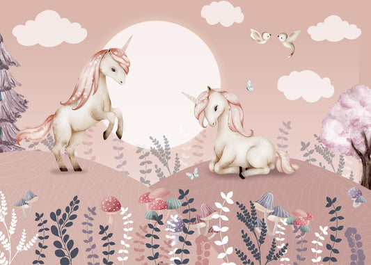 Pink Pegasus Girls Room Mural