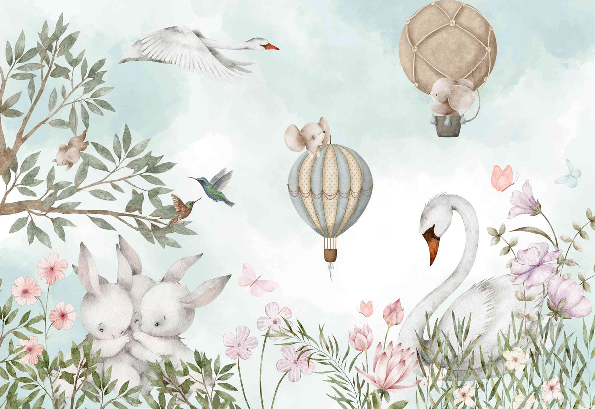 Beautiful Nature Scenery Wall Mural in your room — zoomed
