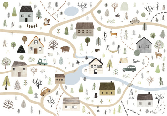 Countryside Charm Wall Mural