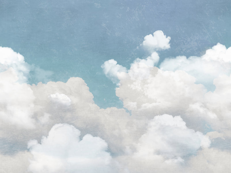 Sky Blue Cloud Dancer Wall Mural