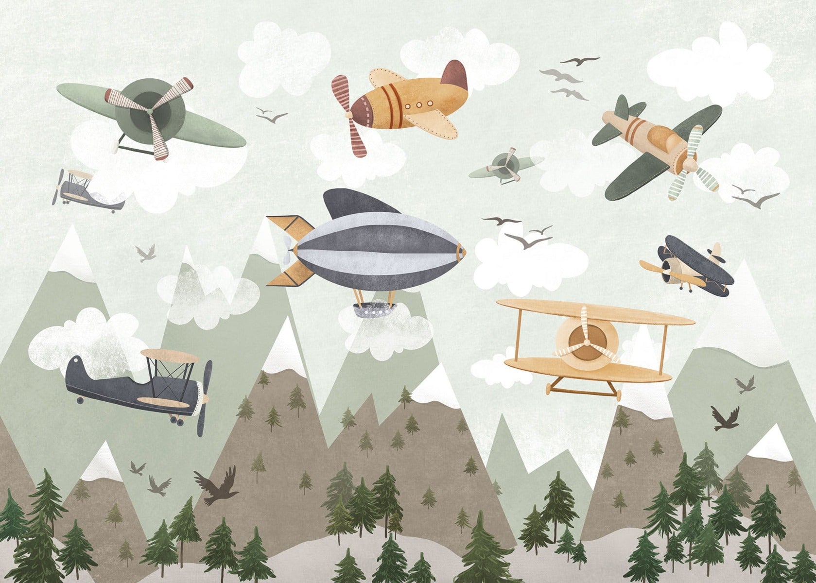 Skyward Adventure Wall Mural