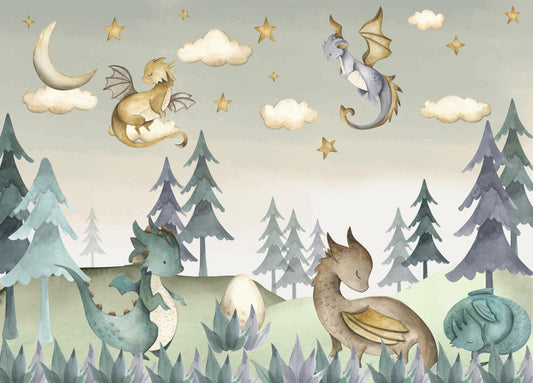 Enchanted Dragon Wall Mural