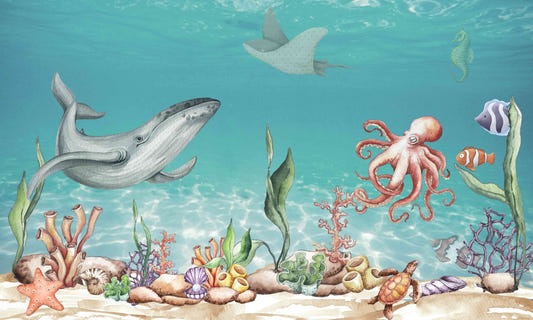 Aquatic Harmony Wall Mural