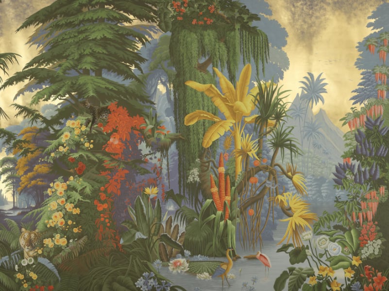 Vibrant Jungle Wall Mural